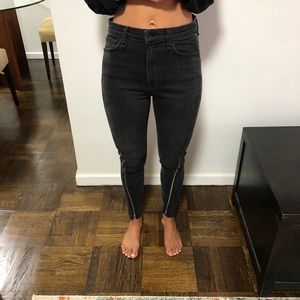 Rag & Bone Nina High-Rise Ankle Skinny with Zips